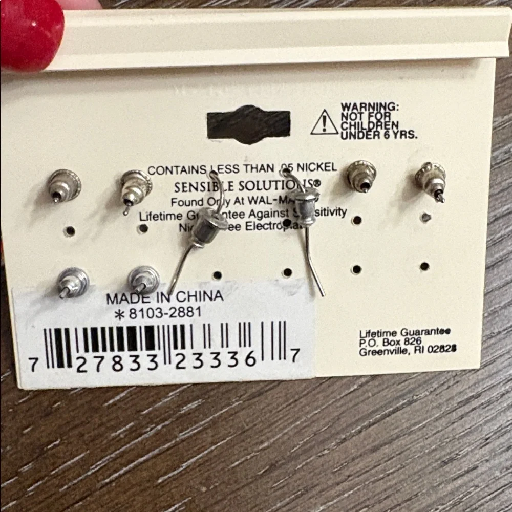 Sensible solutions silver dangle pierced earring sets